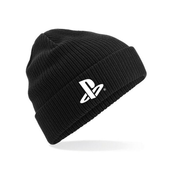 Organic Beanie Hat In Black